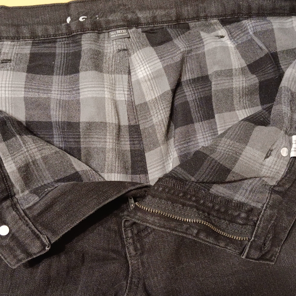 Eddie Baur Men's Field Flex Flannel-Lined Straight Jeans 38/32 👖 - Picture 3 of 6